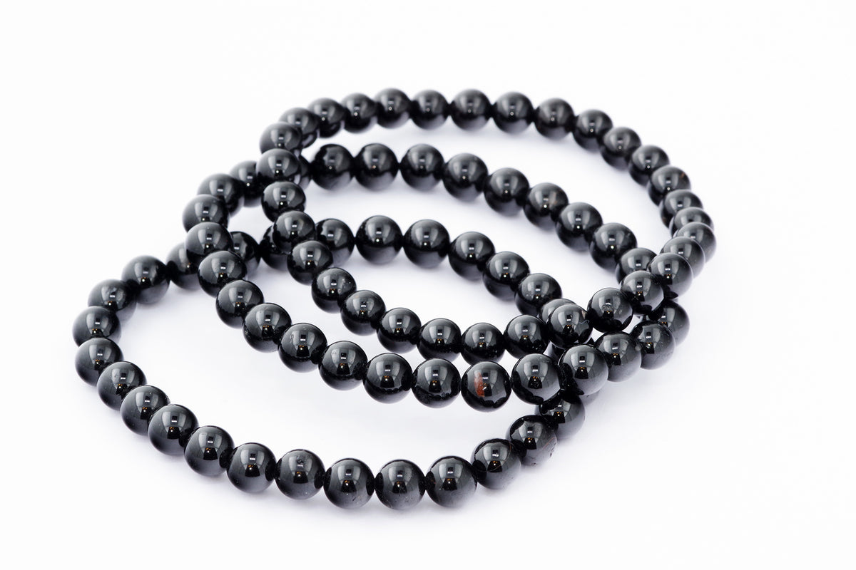 Brazalete Turmaline Schorl - 6 mm