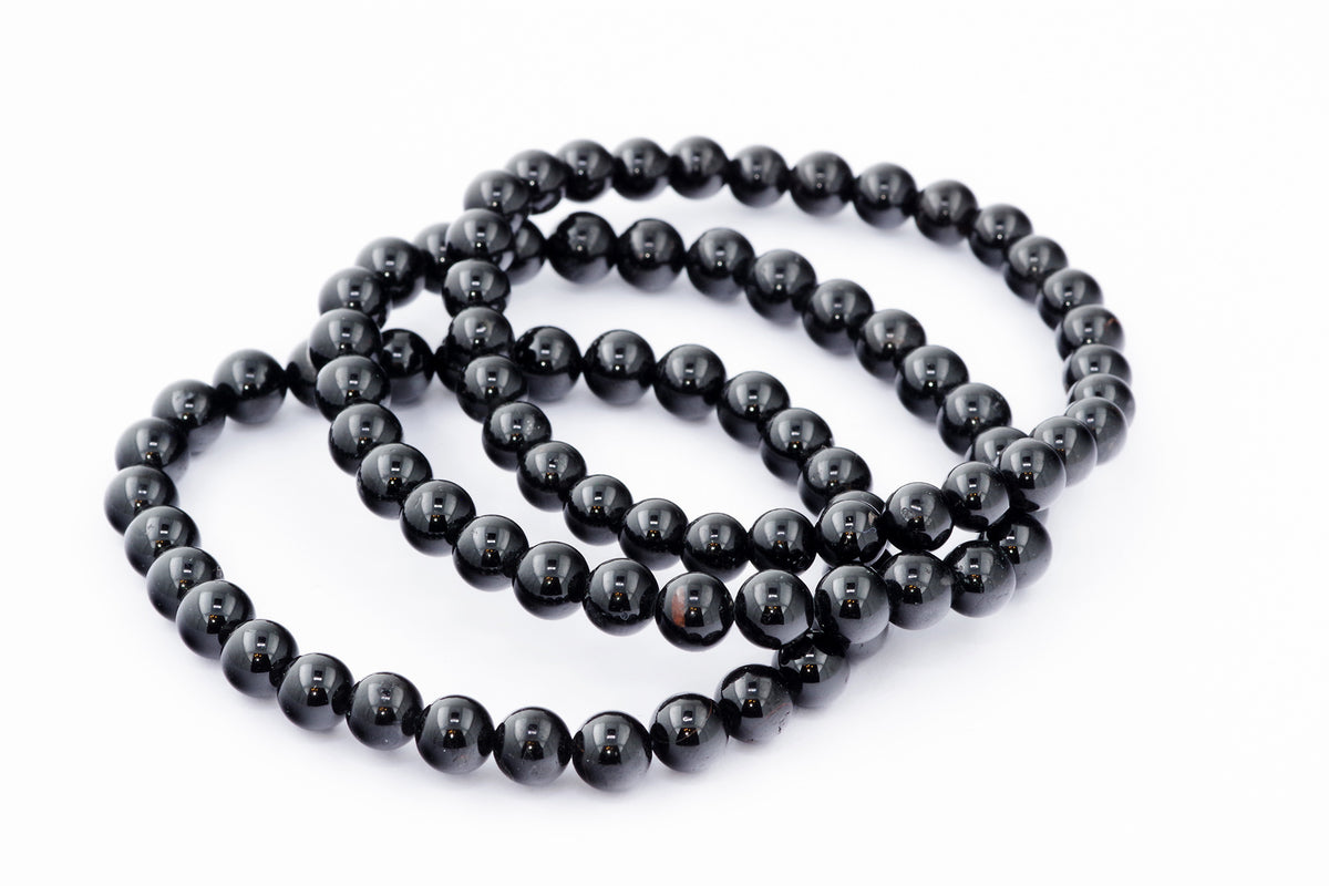 Brazalete Turmaline Schorl - 6 mm