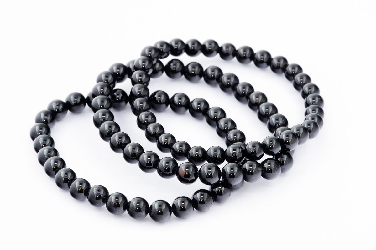 Brazalete Turmaline Schorl - 6 mm