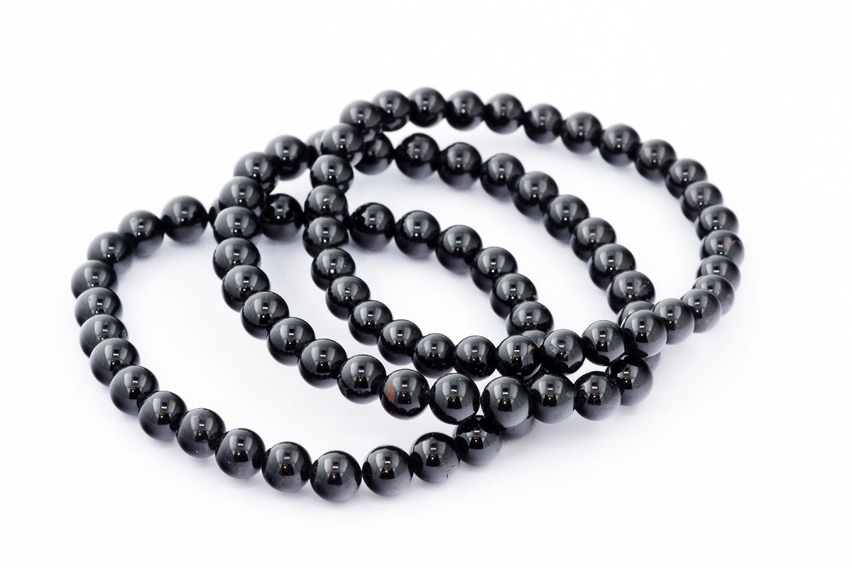 Brazalete Turmaline Schorl - 6 mm
