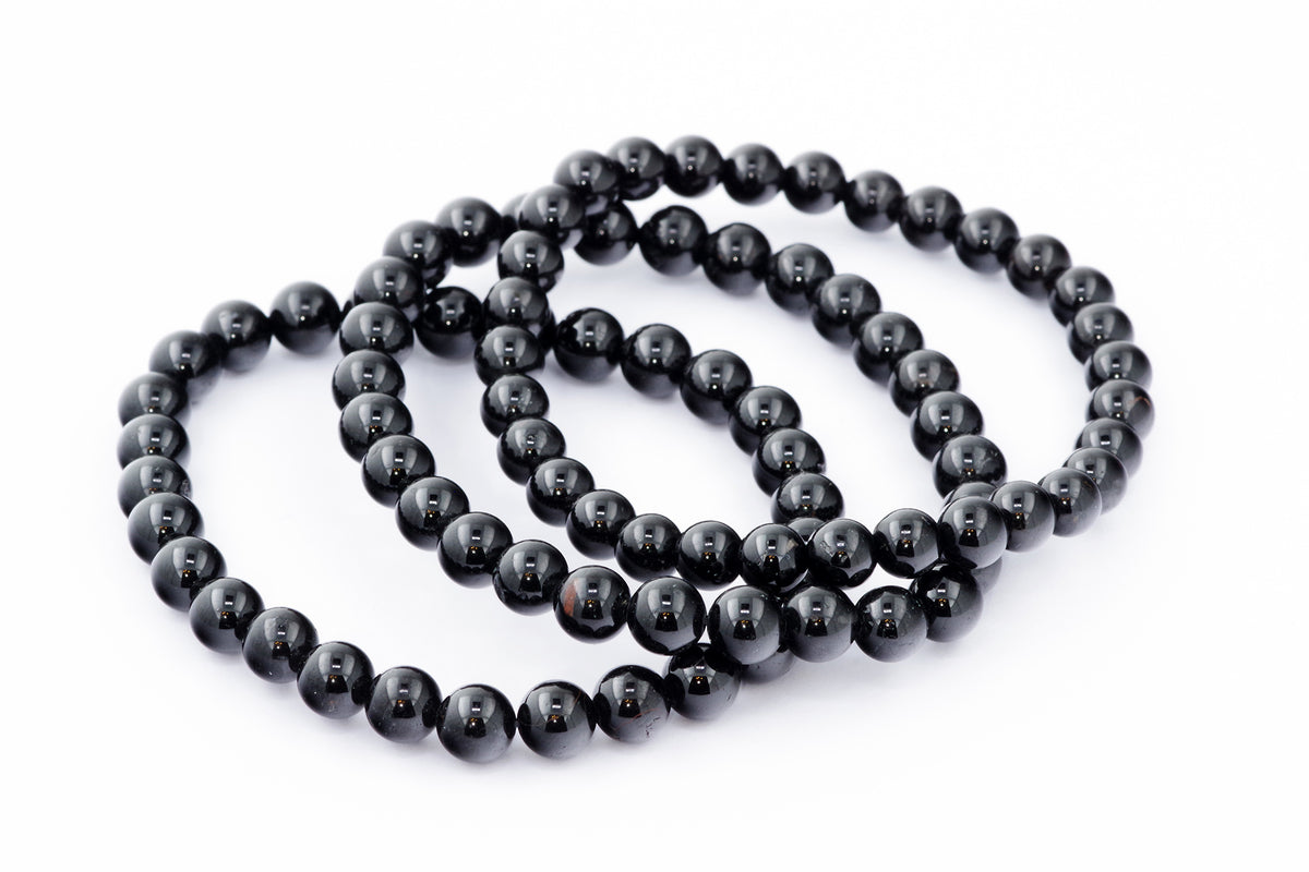 Brazalete Turmaline Schorl - 6 mm