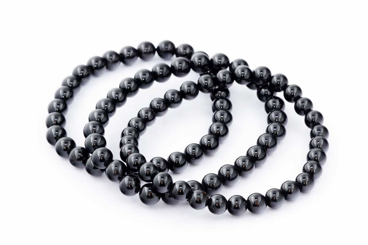 Brazalete Turmaline Schorl - 6 mm