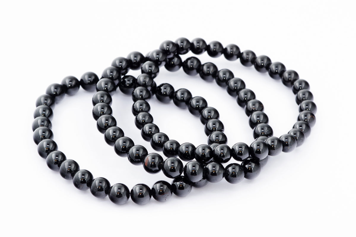 Brazalete Turmaline Schorl - 6 mm
