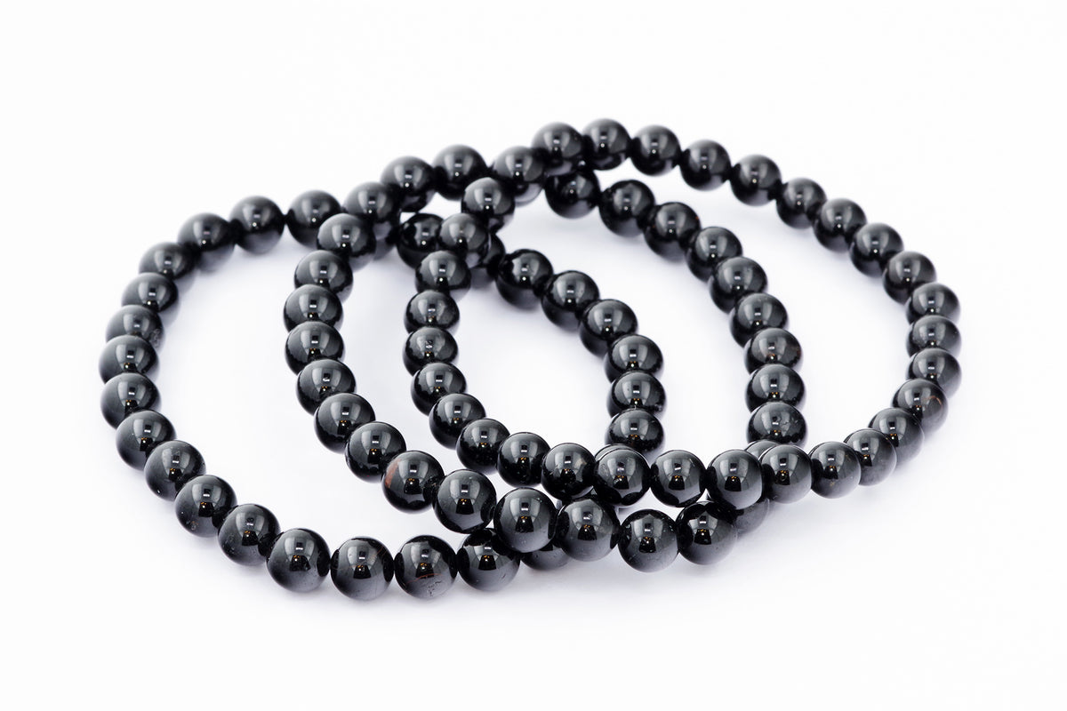 Brazalete Turmaline Schorl - 6 mm