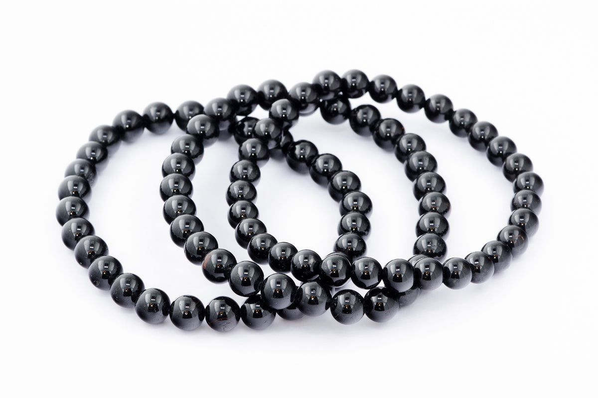 Brazalete Turmaline Schorl - 6 mm