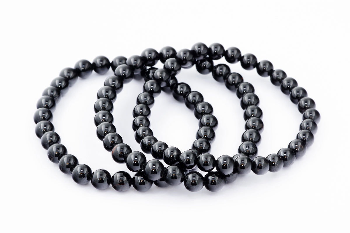 Brazalete Turmaline Schorl - 6 mm