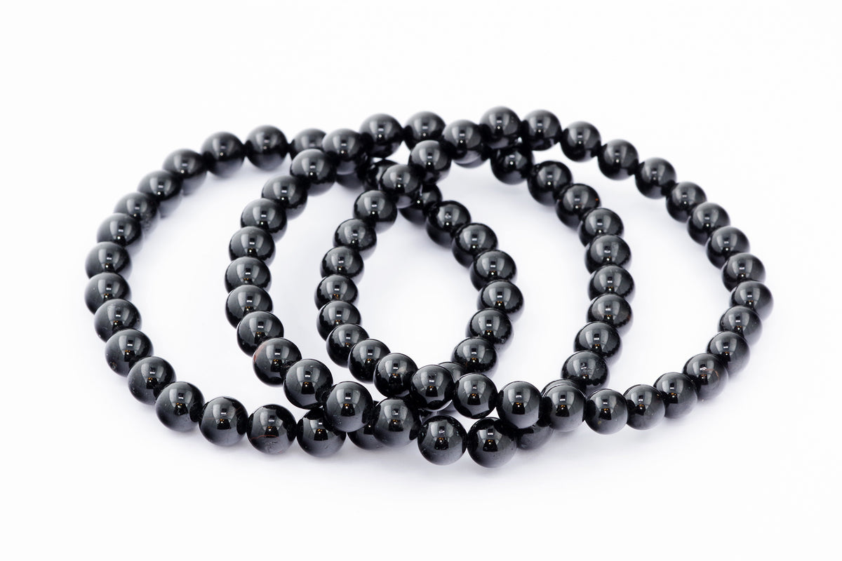 Brazalete Turmaline Schorl - 6 mm