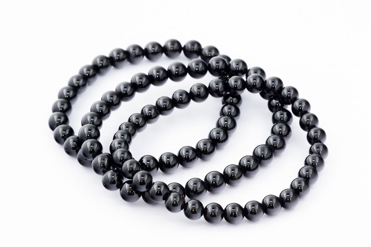 Brazalete Turmaline Schorl - 6 mm
