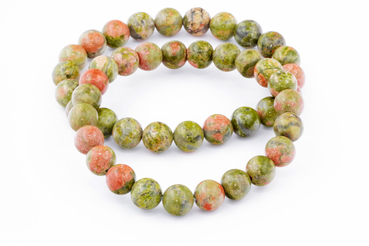 Unakite कंगन - 8 मिमी