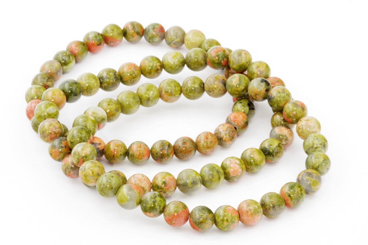 Unakite कंगन - 6 मिमी