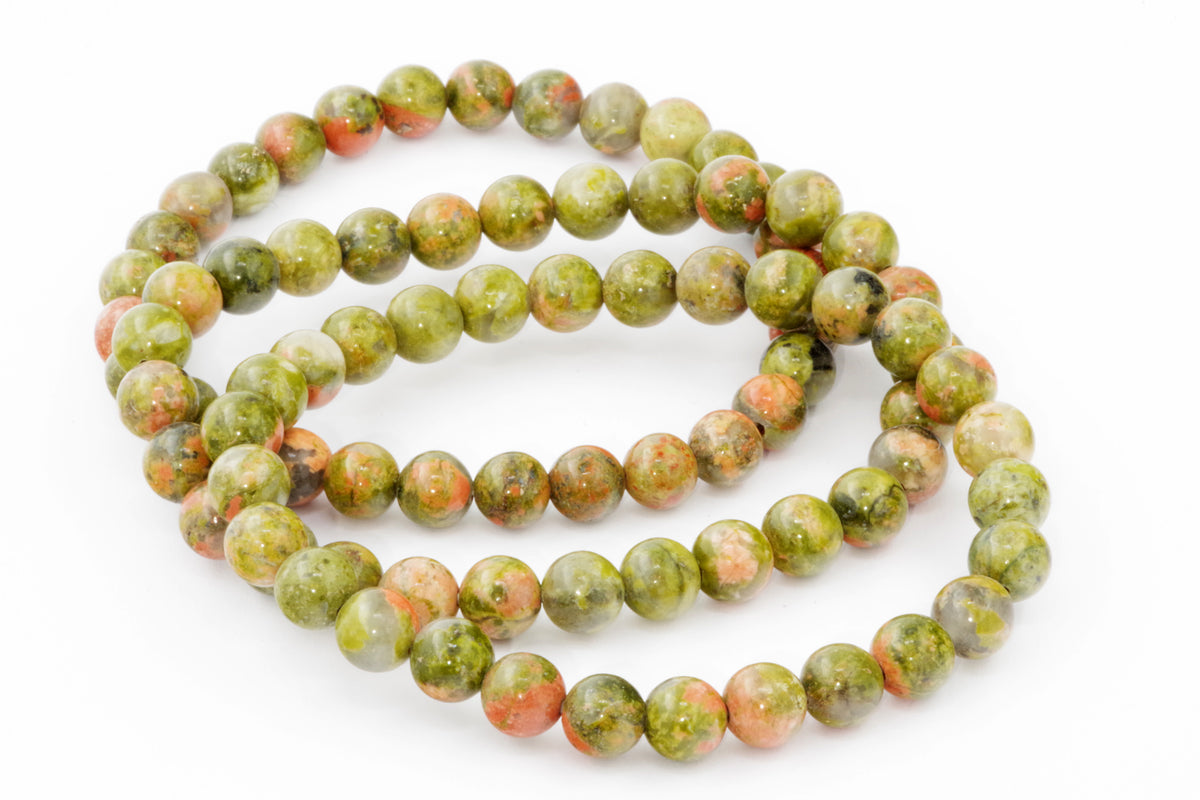 Unakite कंगन - 6 मिमी