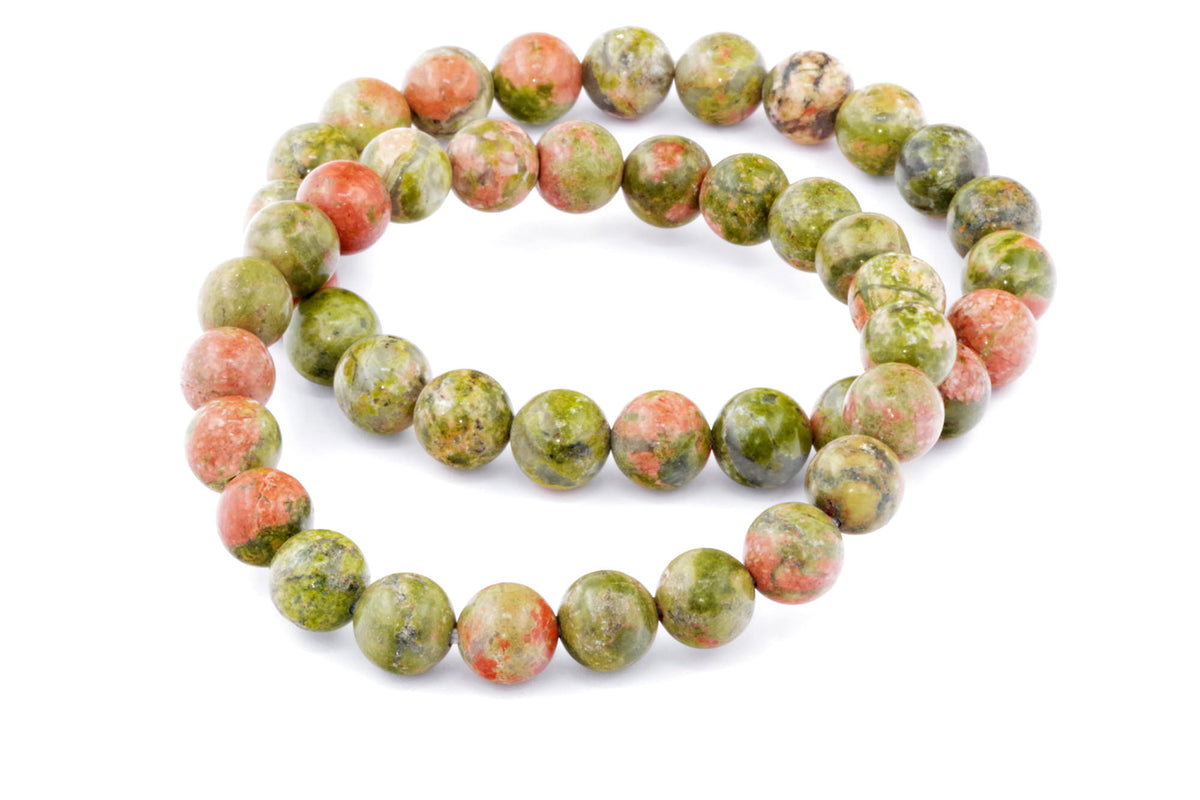 Unakite कंगन - 8 मिमी