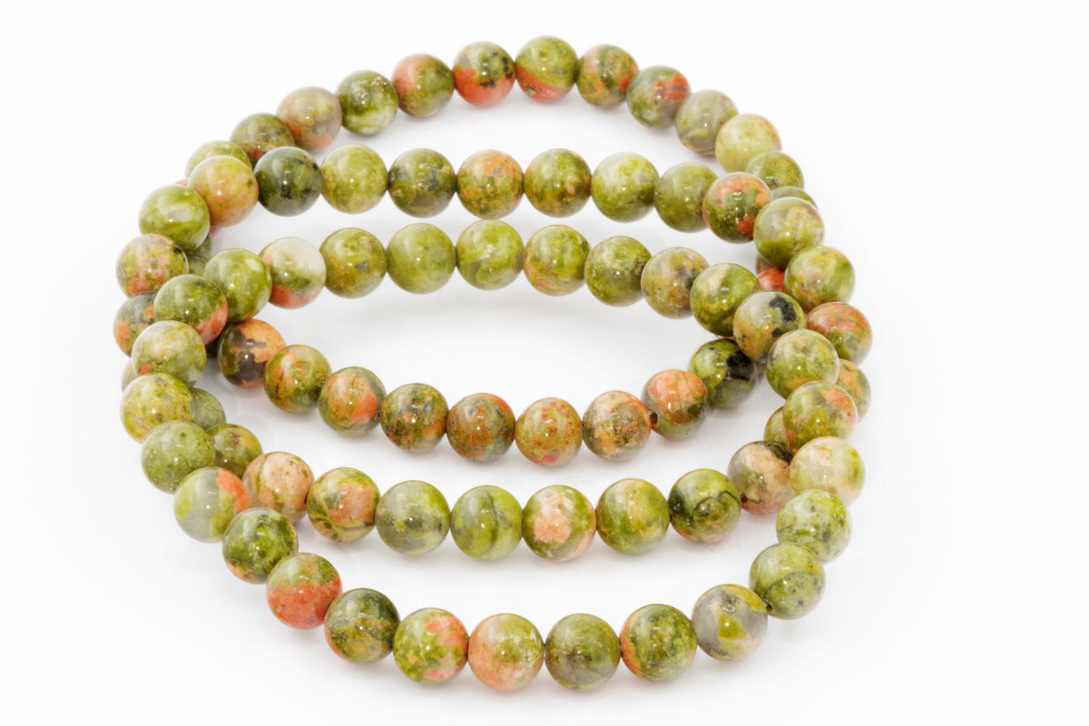 Unakite कंगन - 6 मिमी