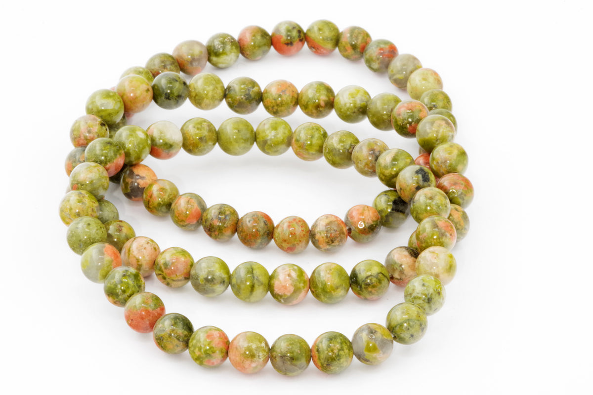 Unakite कंगन - 6 मिमी