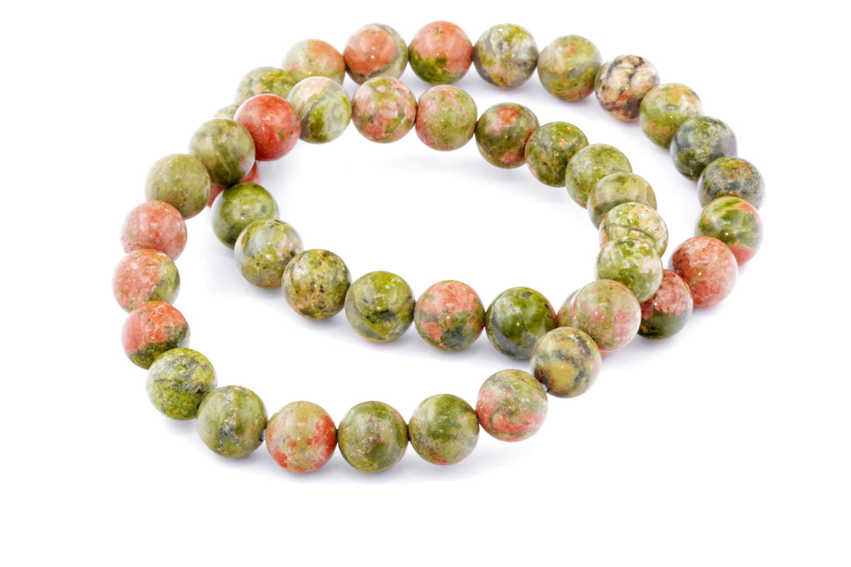 Unakite कंगन - 8 मिमी
