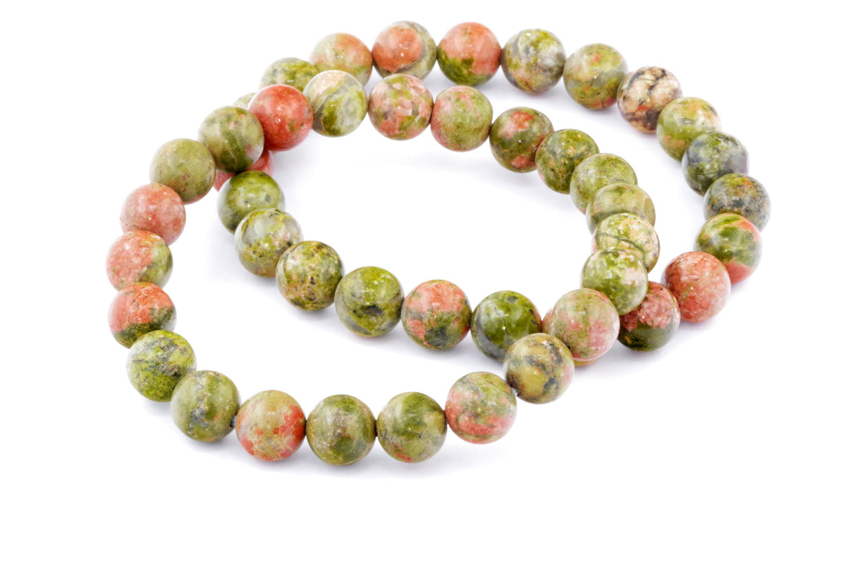Unakite कंगन - 8 मिमी
