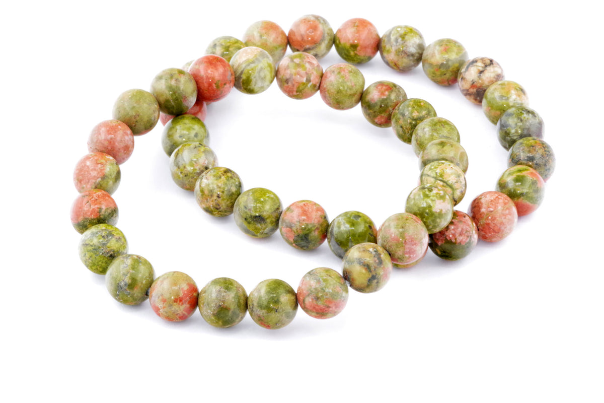 Unakite कंगन - 8 मिमी