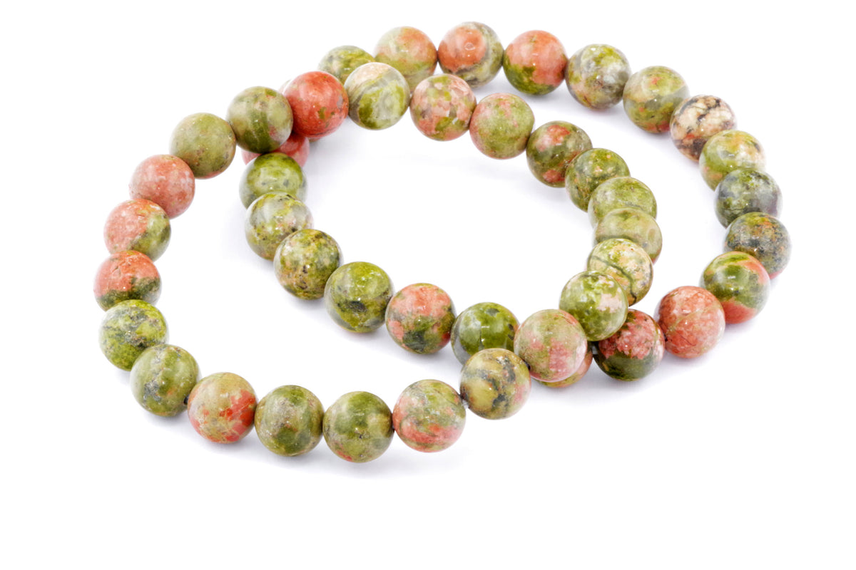 Unakite कंगन - 8 मिमी