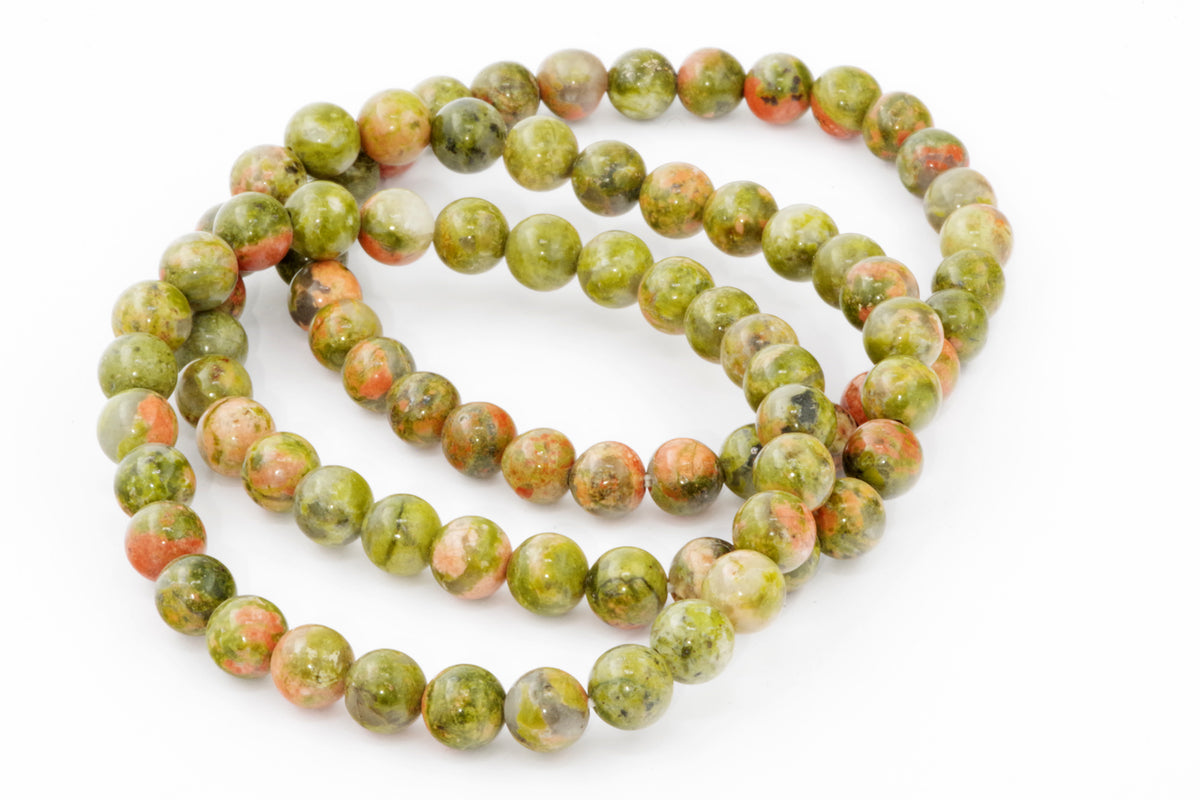 Unakite कंगन - 6 मिमी