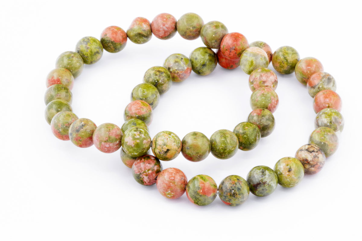 Unakite कंगन - 8 मिमी