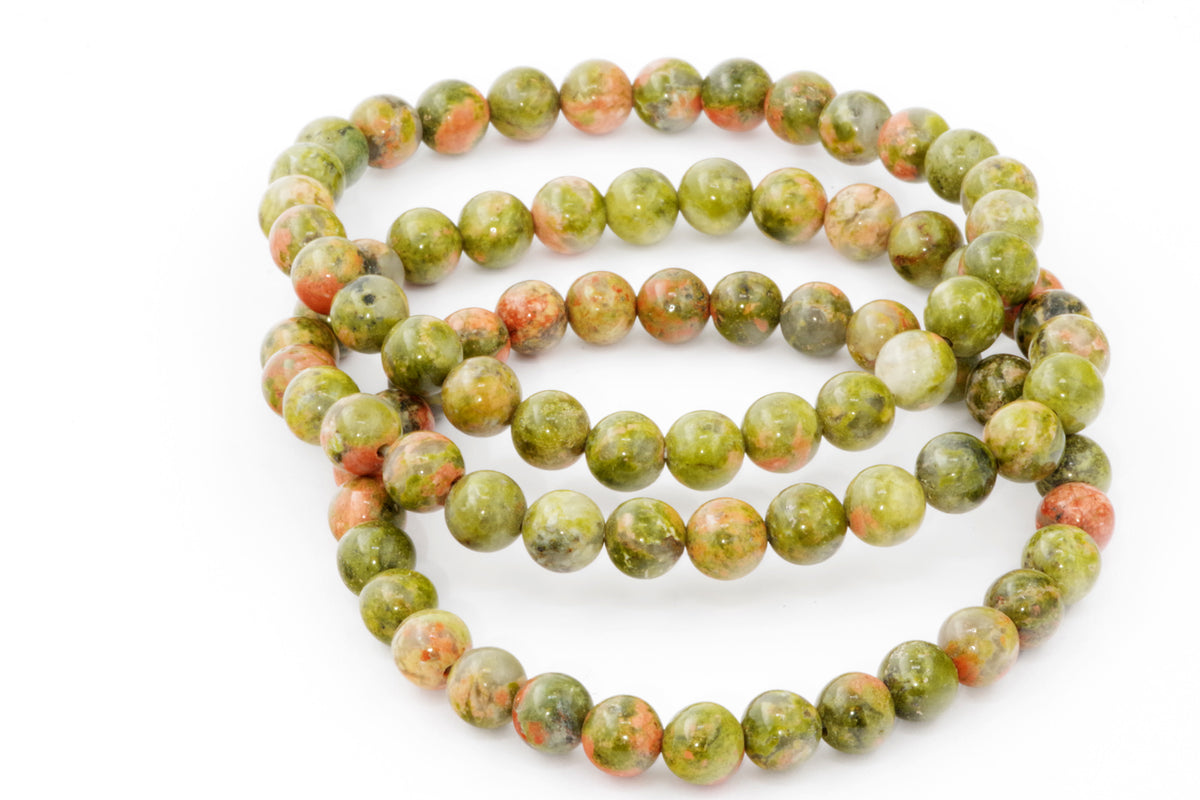 Unakite कंगन - 6 मिमी