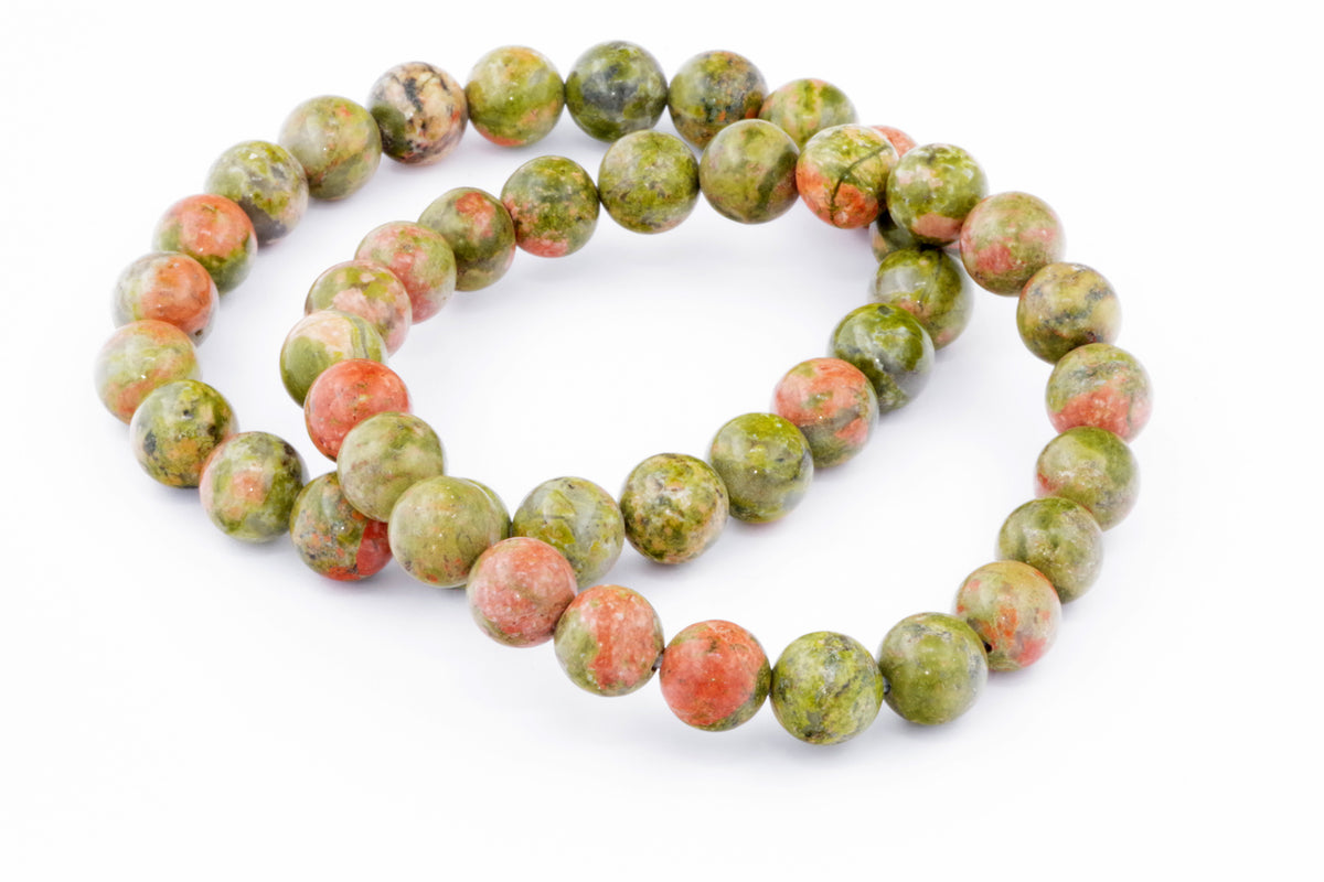 Unakite कंगन - 8 मिमी