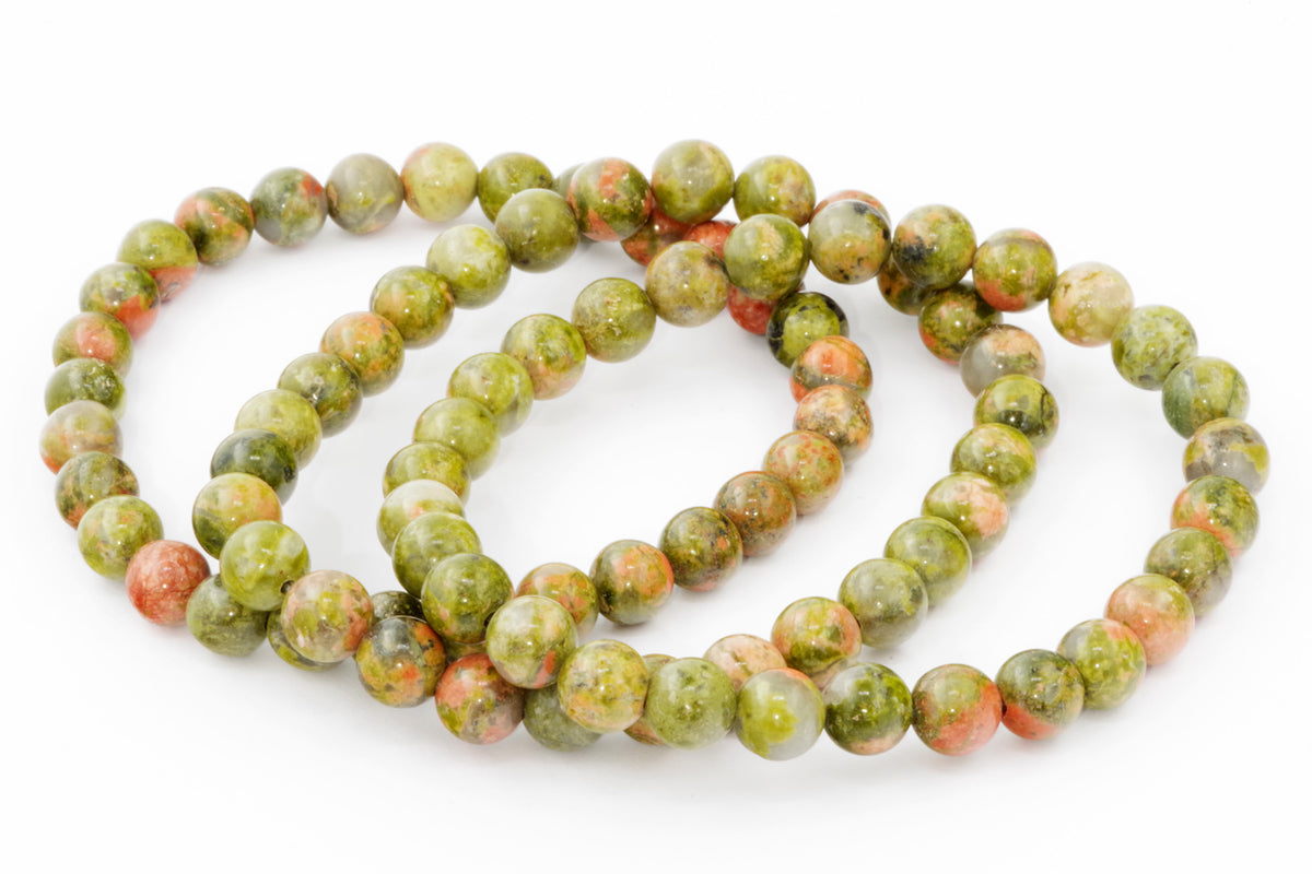 Unakite कंगन - 6 मिमी