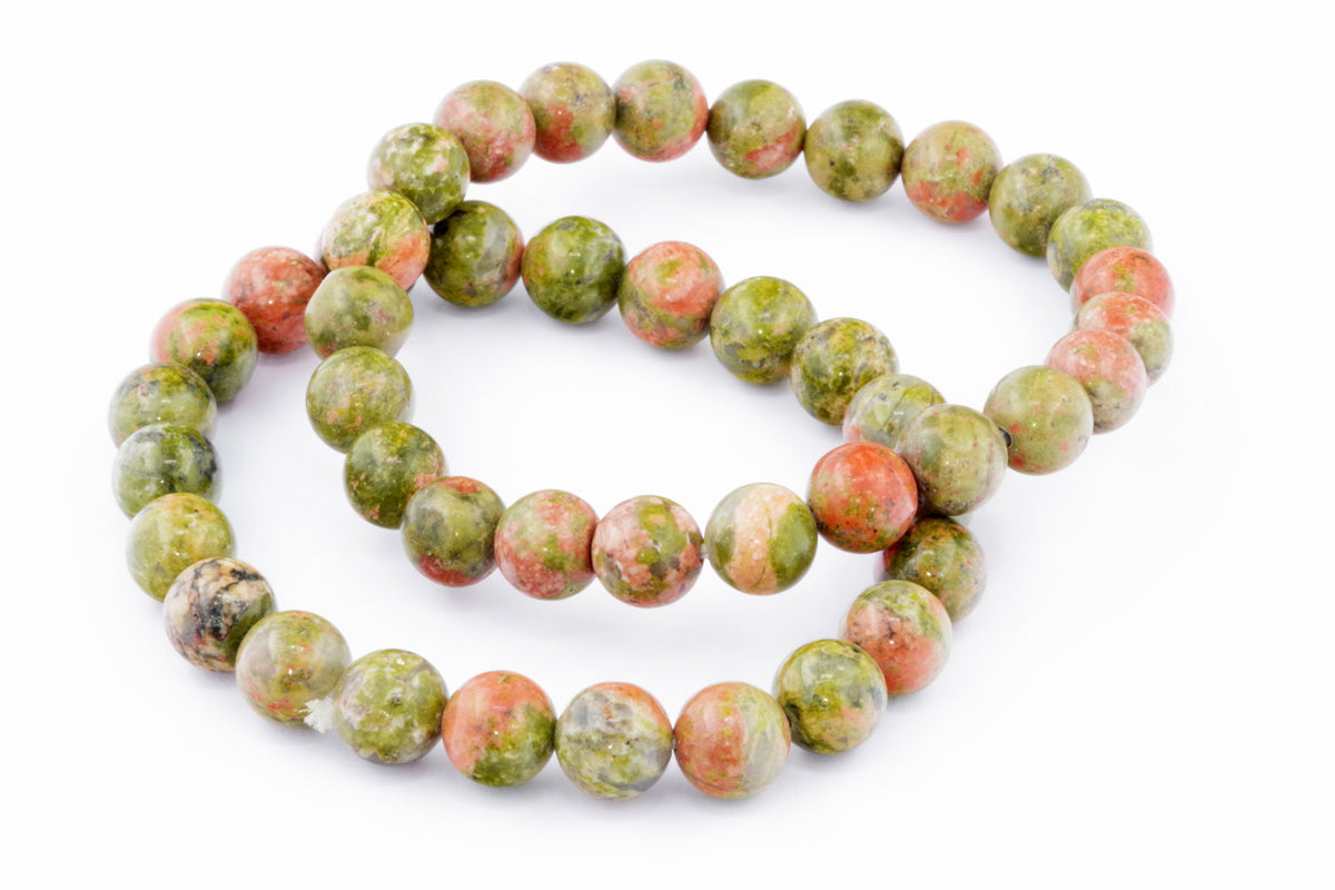 Unakite कंगन - 8 मिमी