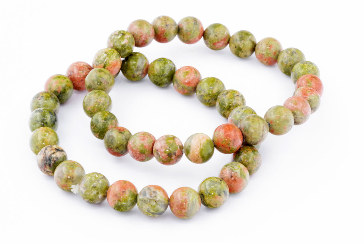 Unakite कंगन - 8 मिमी
