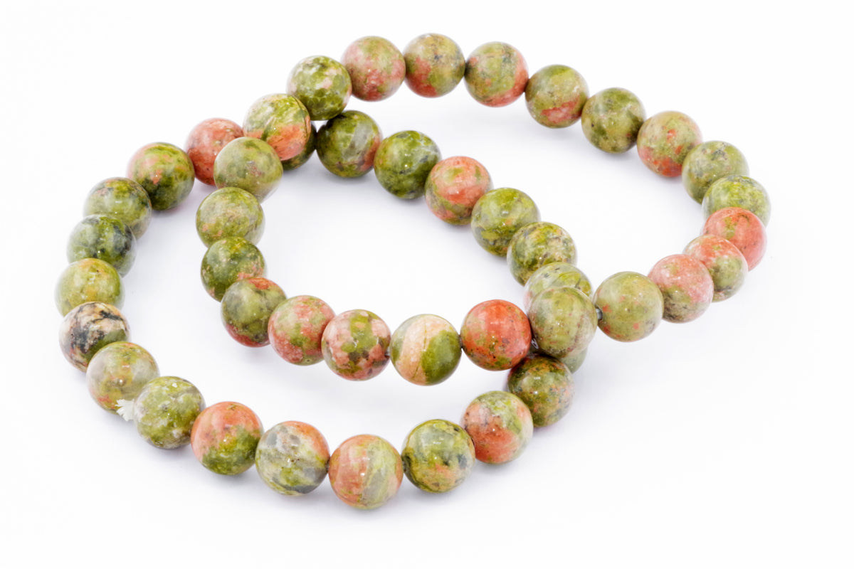 Unakite कंगन - 8 मिमी