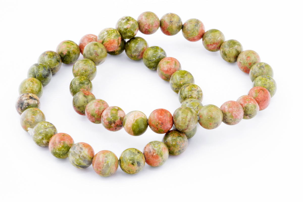 Unakite कंगन - 8 मिमी