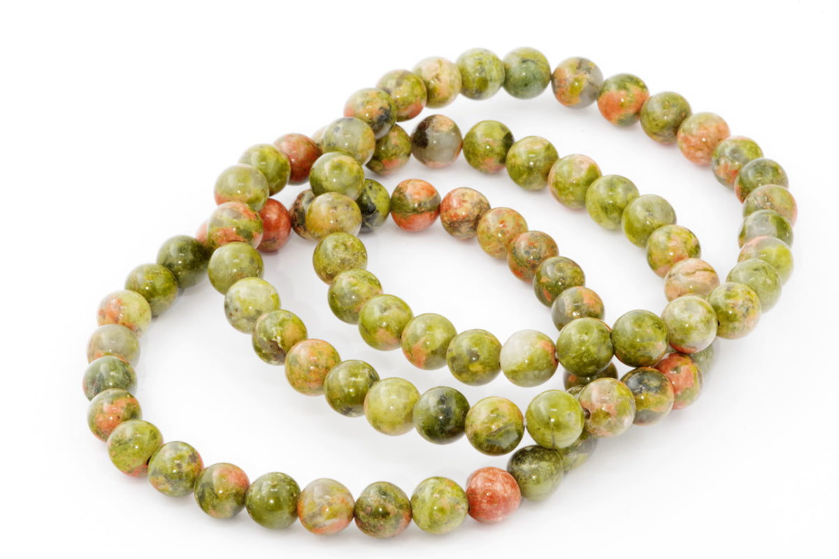 Unakite कंगन - 6 मिमी