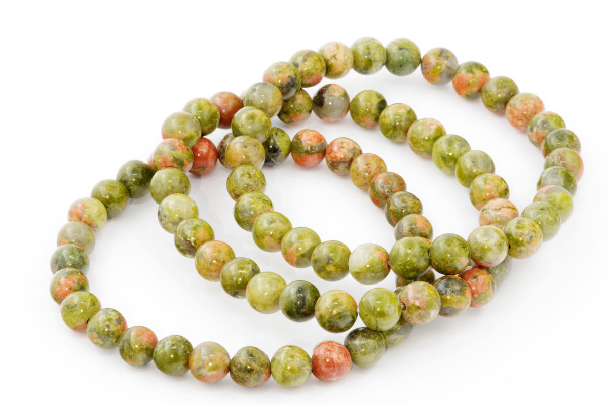 Unakite कंगन - 6 मिमी