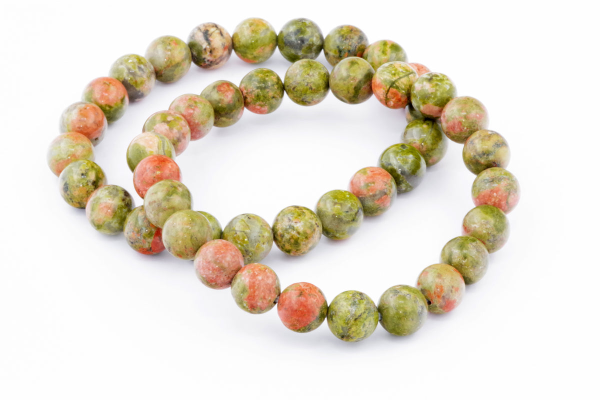 Unakite कंगन - 8 मिमी