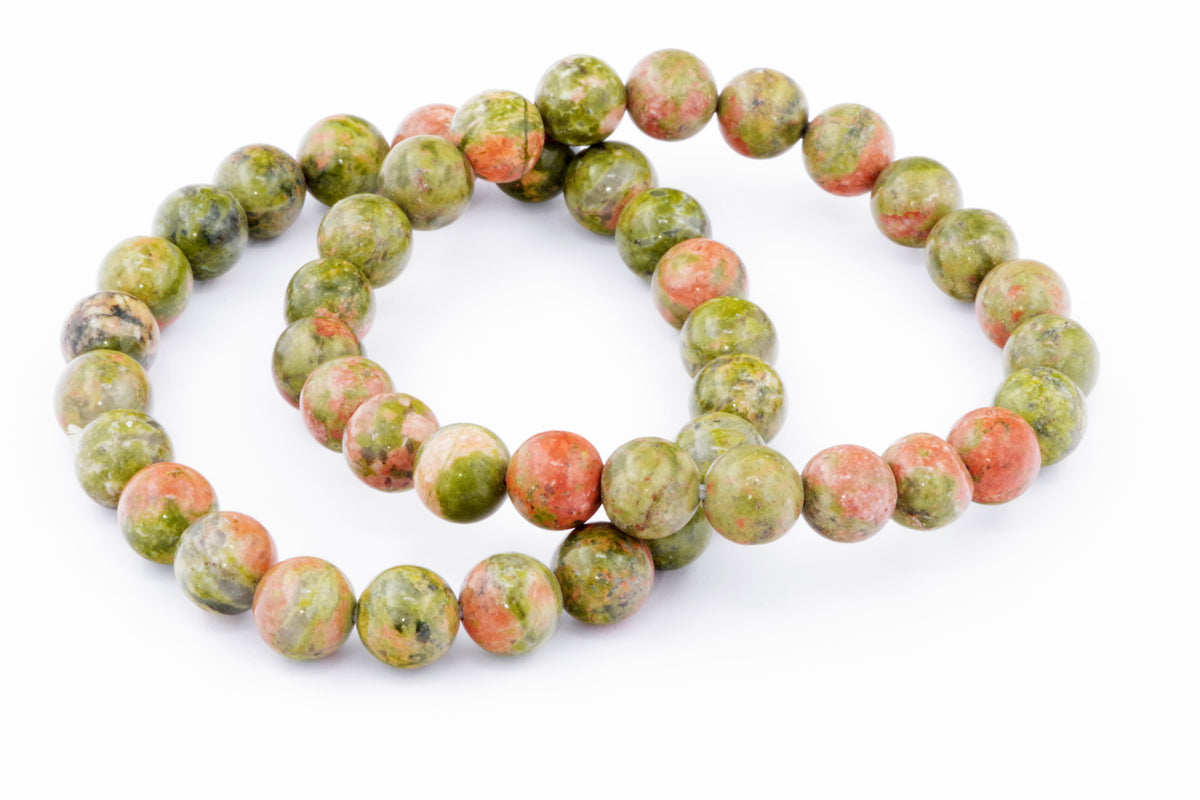 Unakite कंगन - 8 मिमी