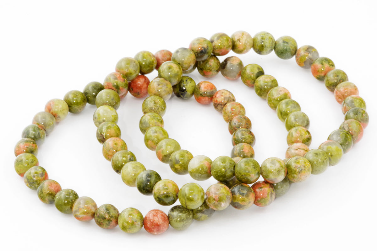 Unakite कंगन - 6 मिमी