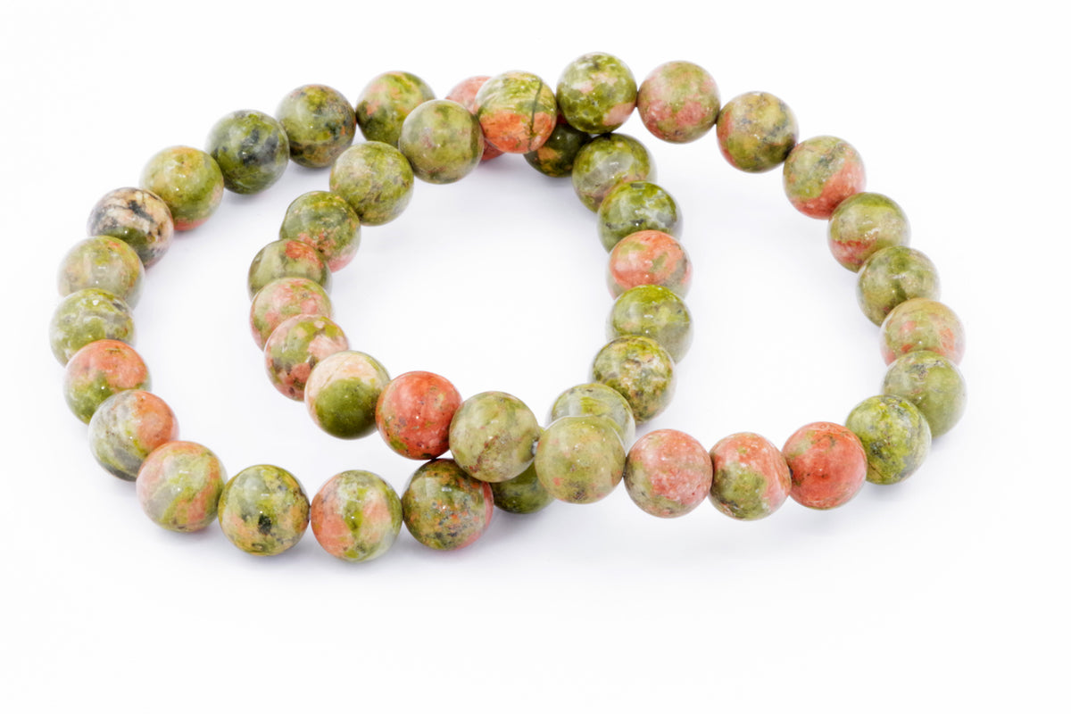 Unakite कंगन - 8 मिमी