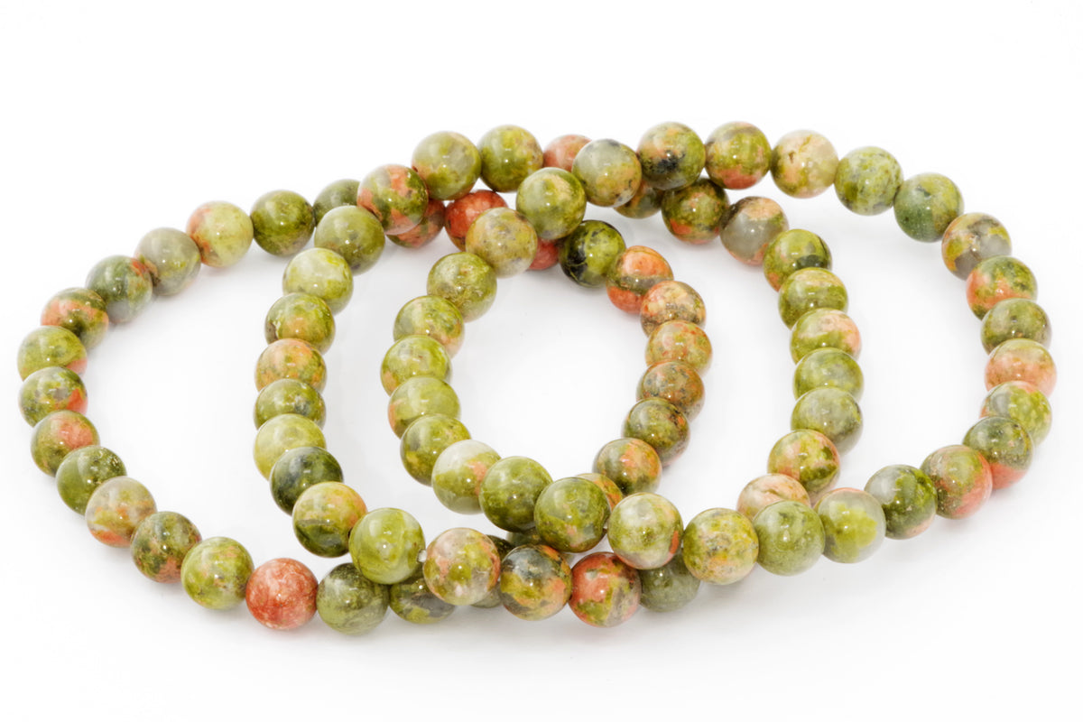 Unakite कंगन - 6 मिमी