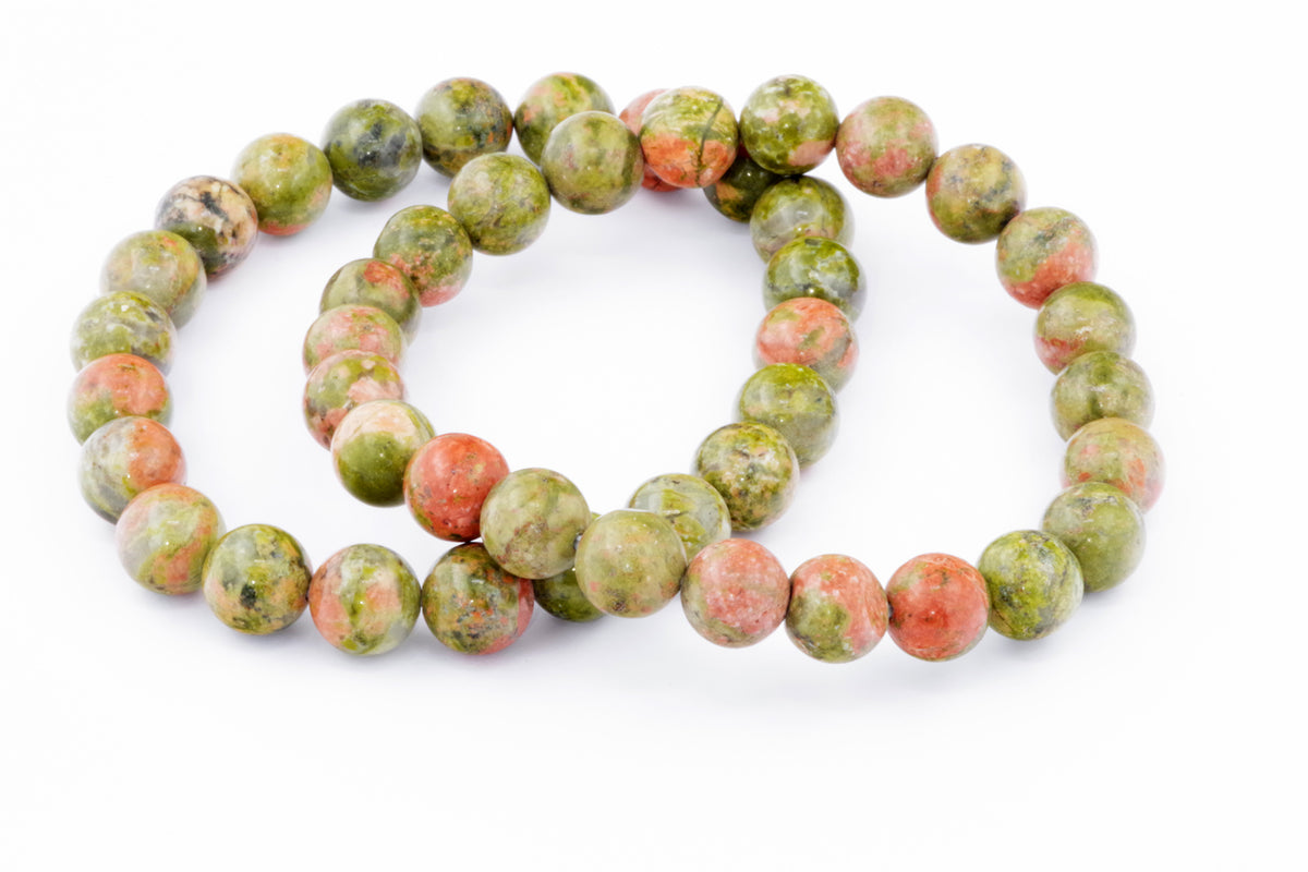 Unakite कंगन - 8 मिमी