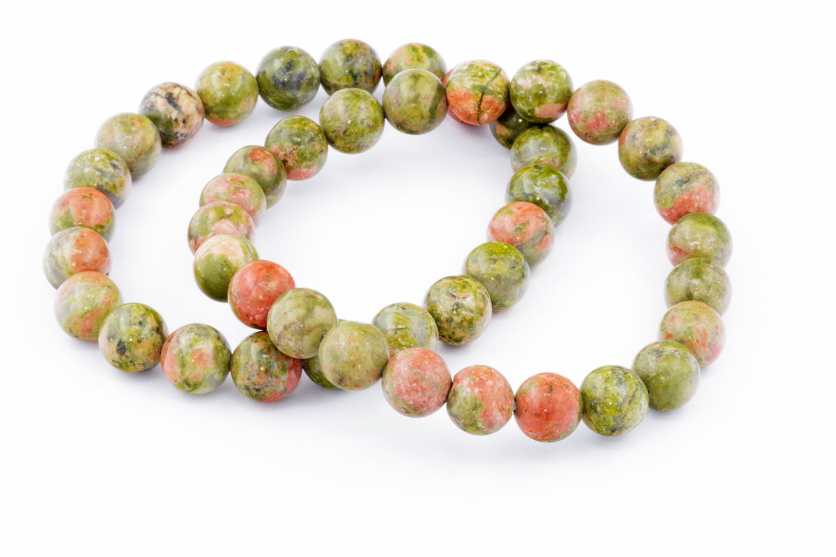 Unakite कंगन - 8 मिमी