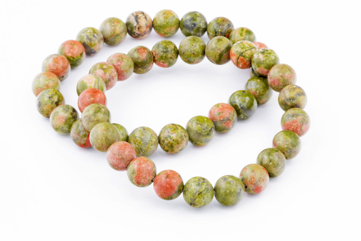 Unakite कंगन - 8 मिमी