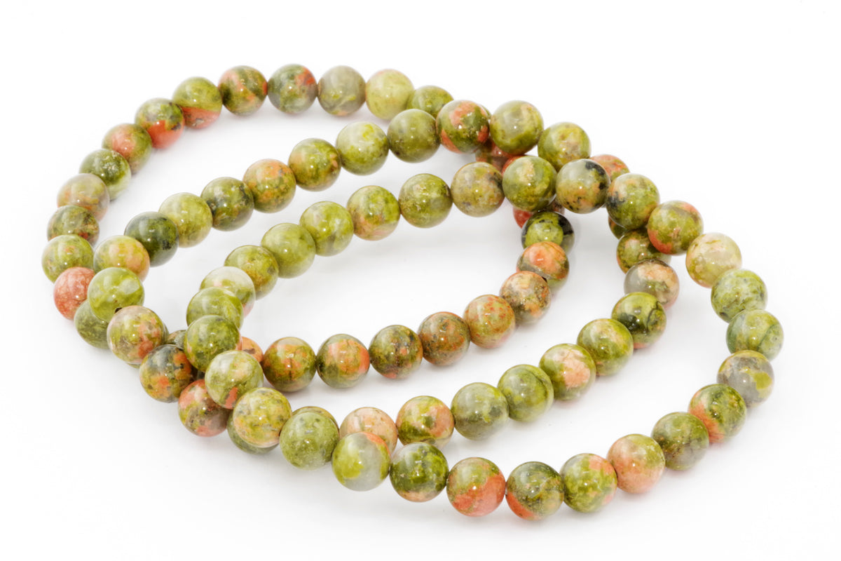 Unakite कंगन - 6 मिमी