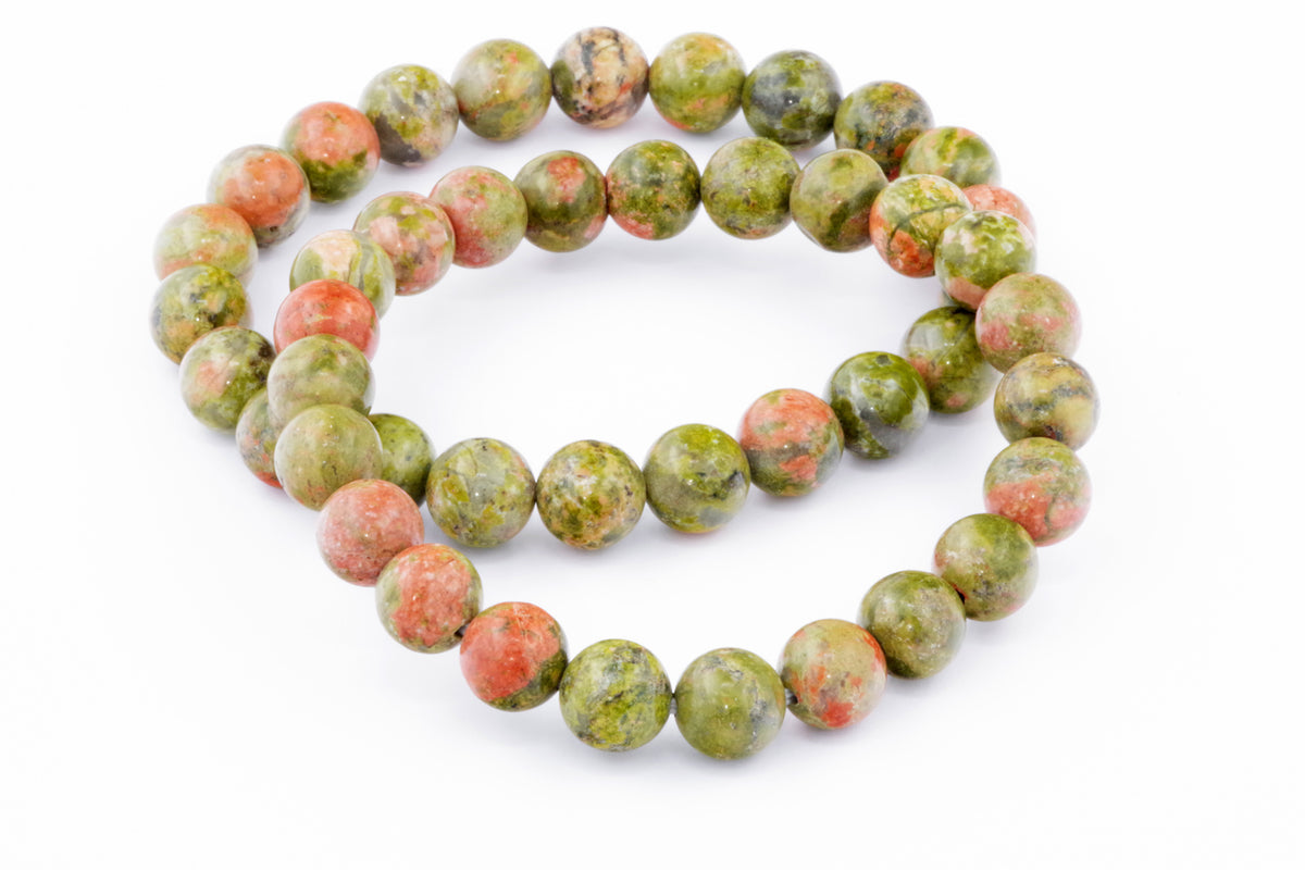 Unakite कंगन - 8 मिमी