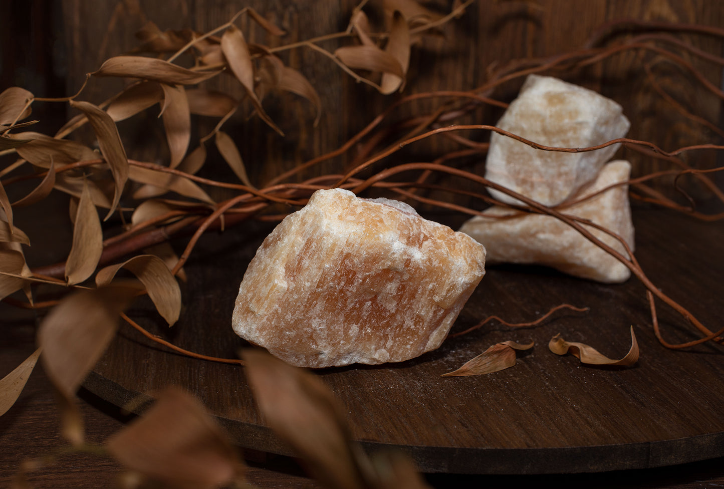 Calcite orange RAW 0.2 - 0.5 kg - www.Crystals.eu