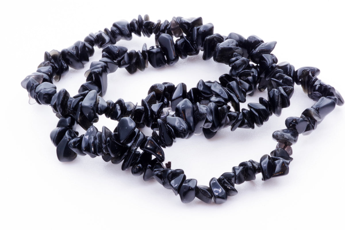 Obsidian bracelet – Chips - www.Crystals.eu