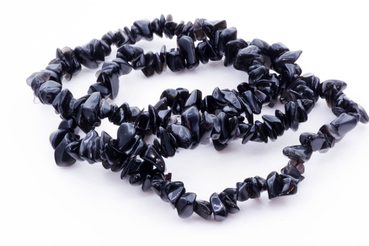 Obsidian bracelet – Chips - www.Crystals.eu