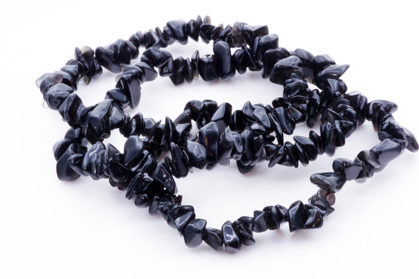 Obsidian bracelet – Chips - www.Crystals.eu