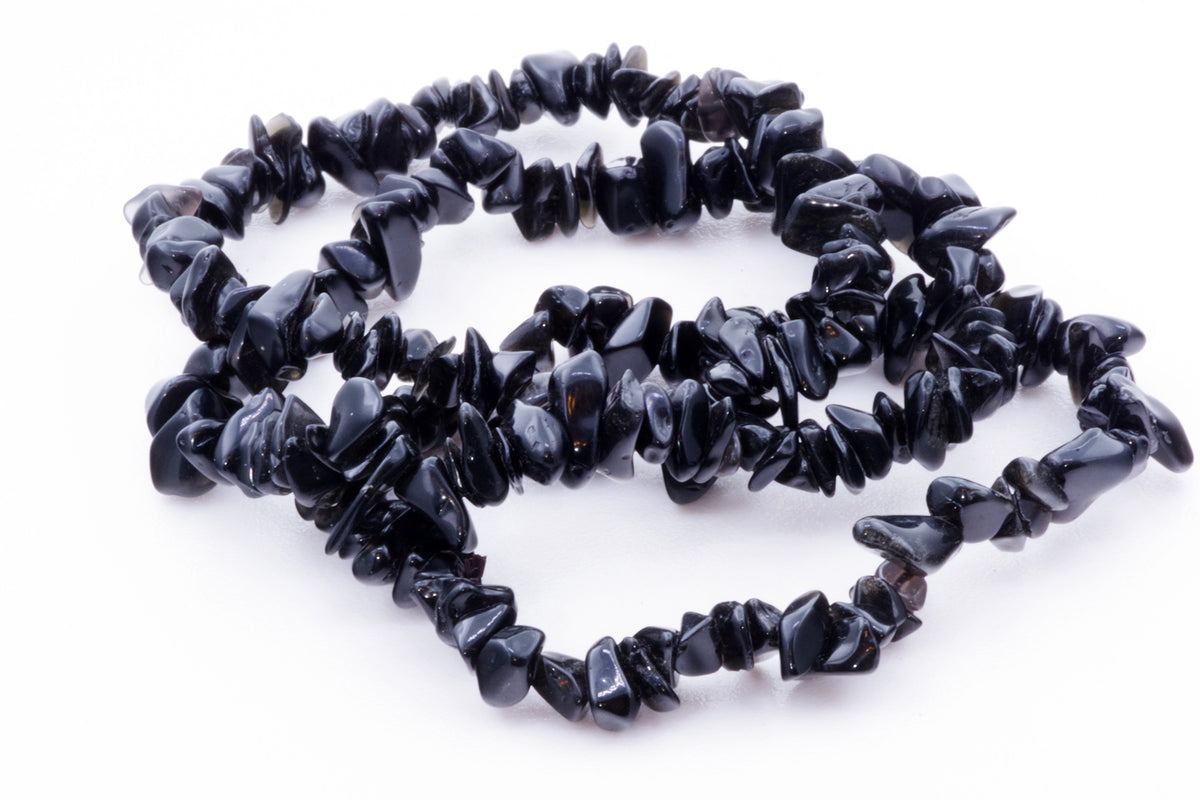 Obsidian bracelet – Chips - www.Crystals.eu