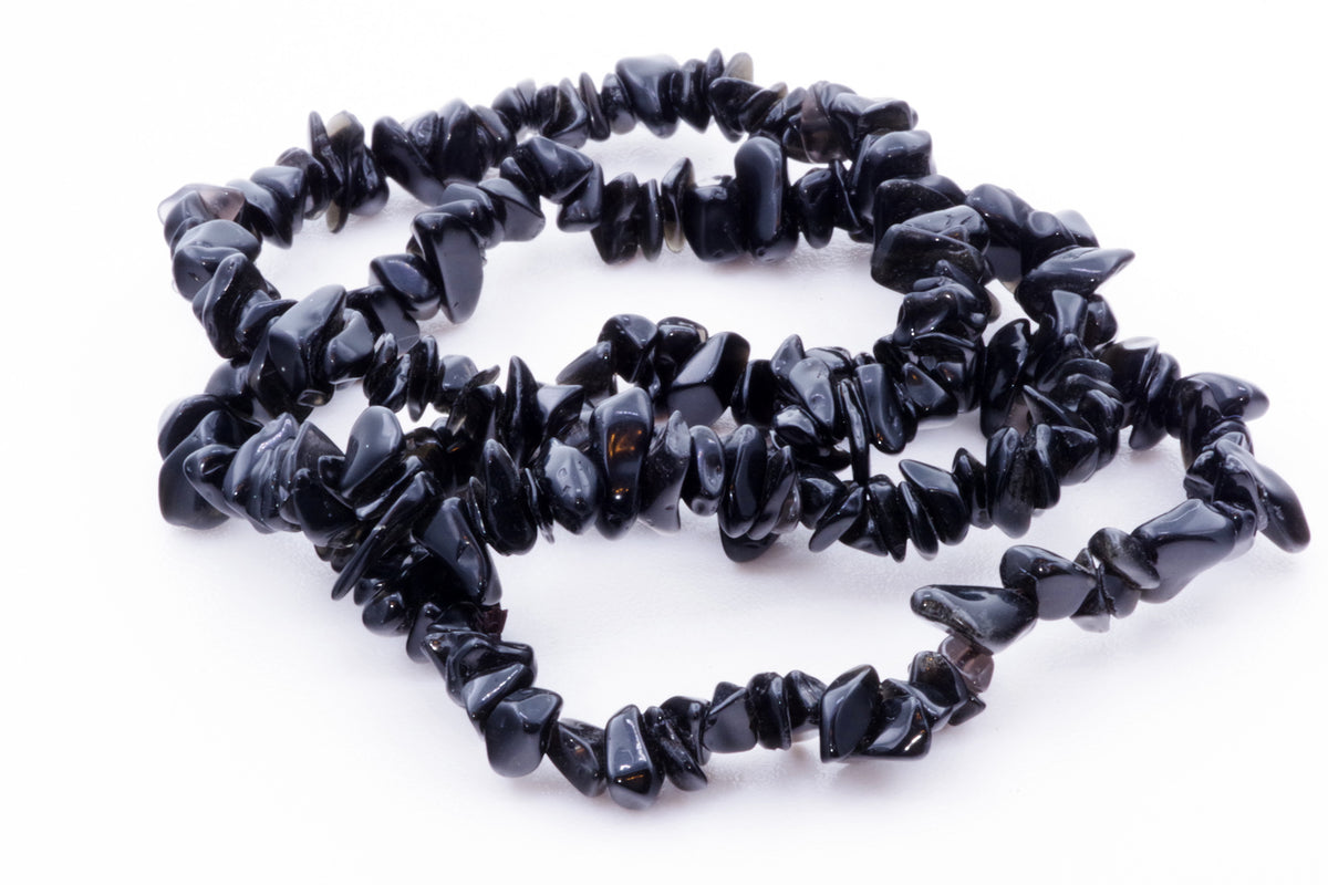 Obsidian bracelet – Chips - www.Crystals.eu