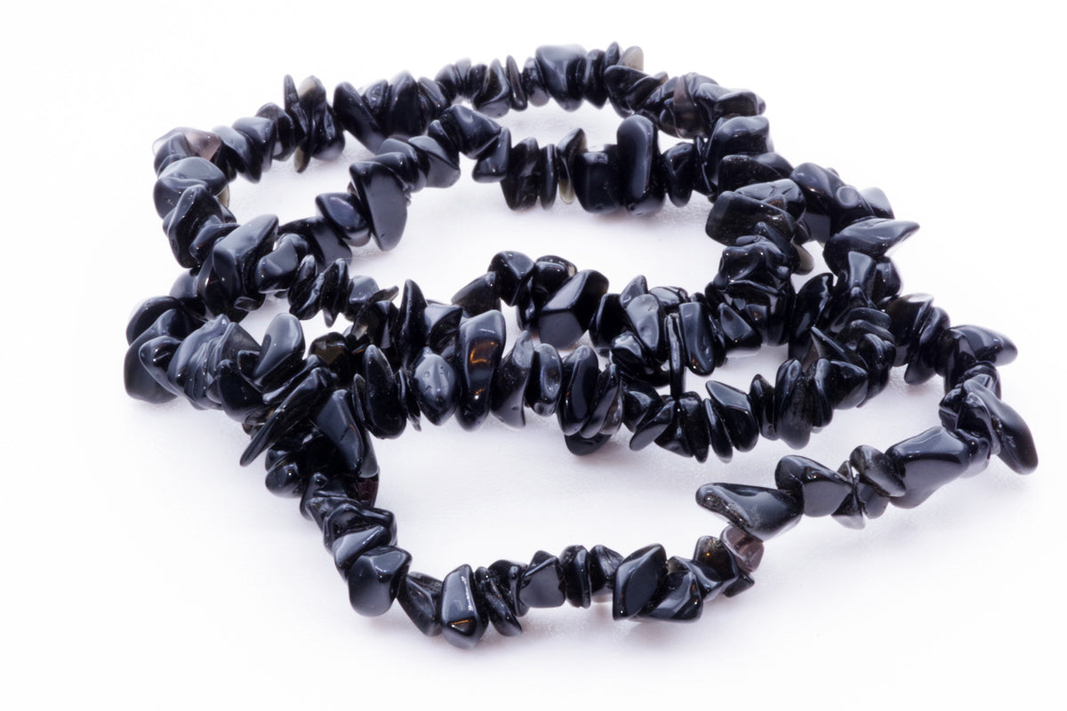 Obsidian bracelet – Chips - www.Crystals.eu